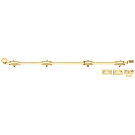 Deltana FPG42CR003 FPG42 42" HD Offset Surface Bolt Lifetime Polished Brass