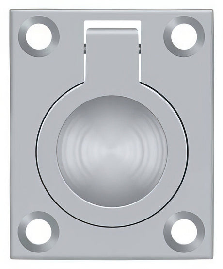 Deltana FRP175U26D satin chrome flush ring pull