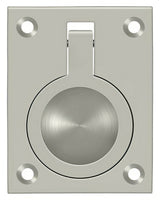 Deltana FRP25U15 FRP25 2-1/2" x 1-7/8" Flush Ring Pull Satin Nickel