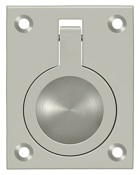 Deltana FRP25U15 FRP25 2-1/2" x 1-7/8" Flush Ring Pull Satin Nickel