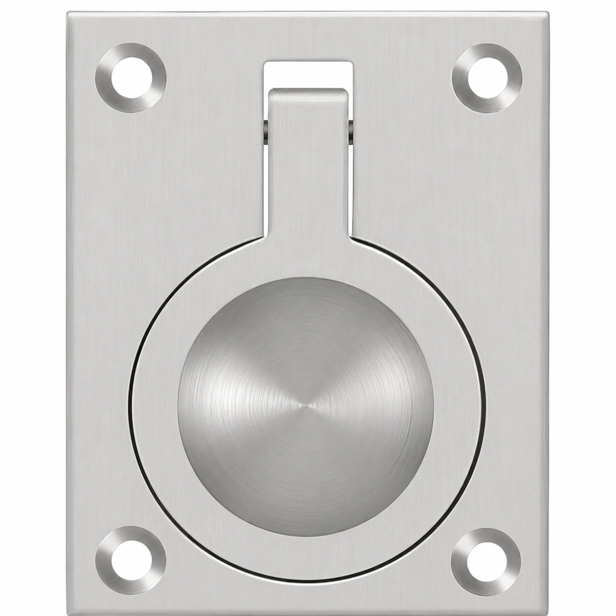 Deltana FRP25U26D FRP25 2-1/2" x 1-7/8" Flush Ring Pull Satin Chrome