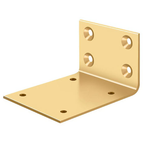 Deltana JB-DASH95CR003 JB-DASH95 Jamb Bracket for Spring Hinge Lifetime Polished Brass