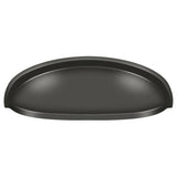 Deltana K407U10B K407 4-1/2" Elongated Shell Pull with 3" Centers Oil Rubbed Bronze