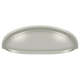 Deltana K407U15 K407 4-1/2" Elongated Shell Pull with 3" Centers Satin Nickel