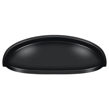 Deltana K407U19 K407 4-1/2" Elongated Shell Pull with 3" Centers Paint Black