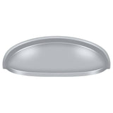 Deltana K407U26D K407 4-1/2" Elongated Shell Pull with 3" Centers Brushed Chrome