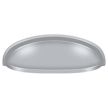 Deltana K407U26D K407 4-1/2" Elongated Shell Pull with 3" Centers Brushed Chrome
