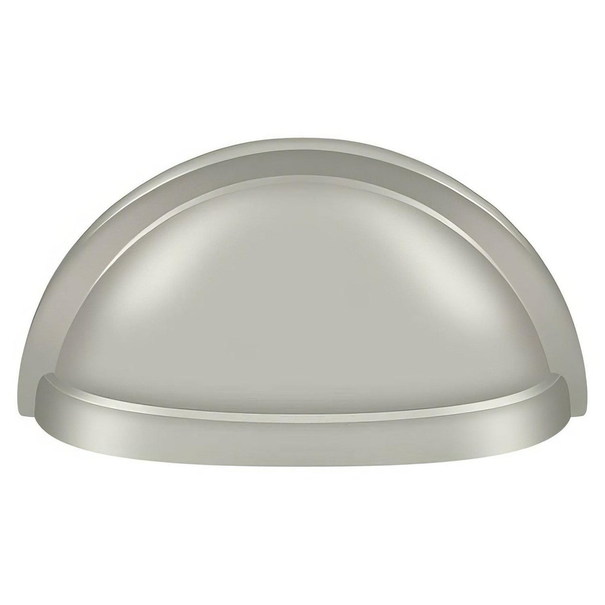 Deltana K43U15 K43U 3-1/2" Oval Shell Pull with 3" Centers Satin Nickel