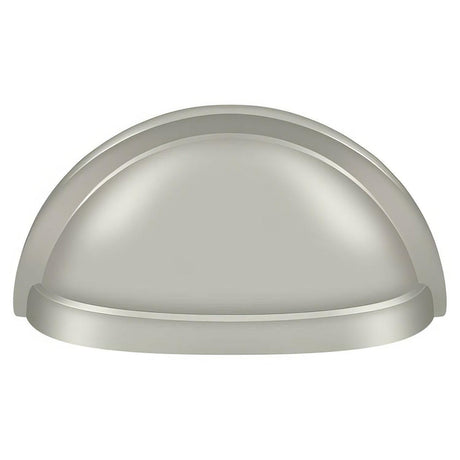 Deltana K43U15 K43U 3-1/2" Oval Shell Pull with 3" Centers Satin Nickel