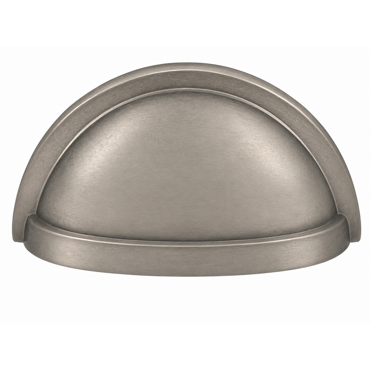 Deltana K43U15A K43U 3-1/2" Oval Shell Pull with 3" Centers Antique Nickel