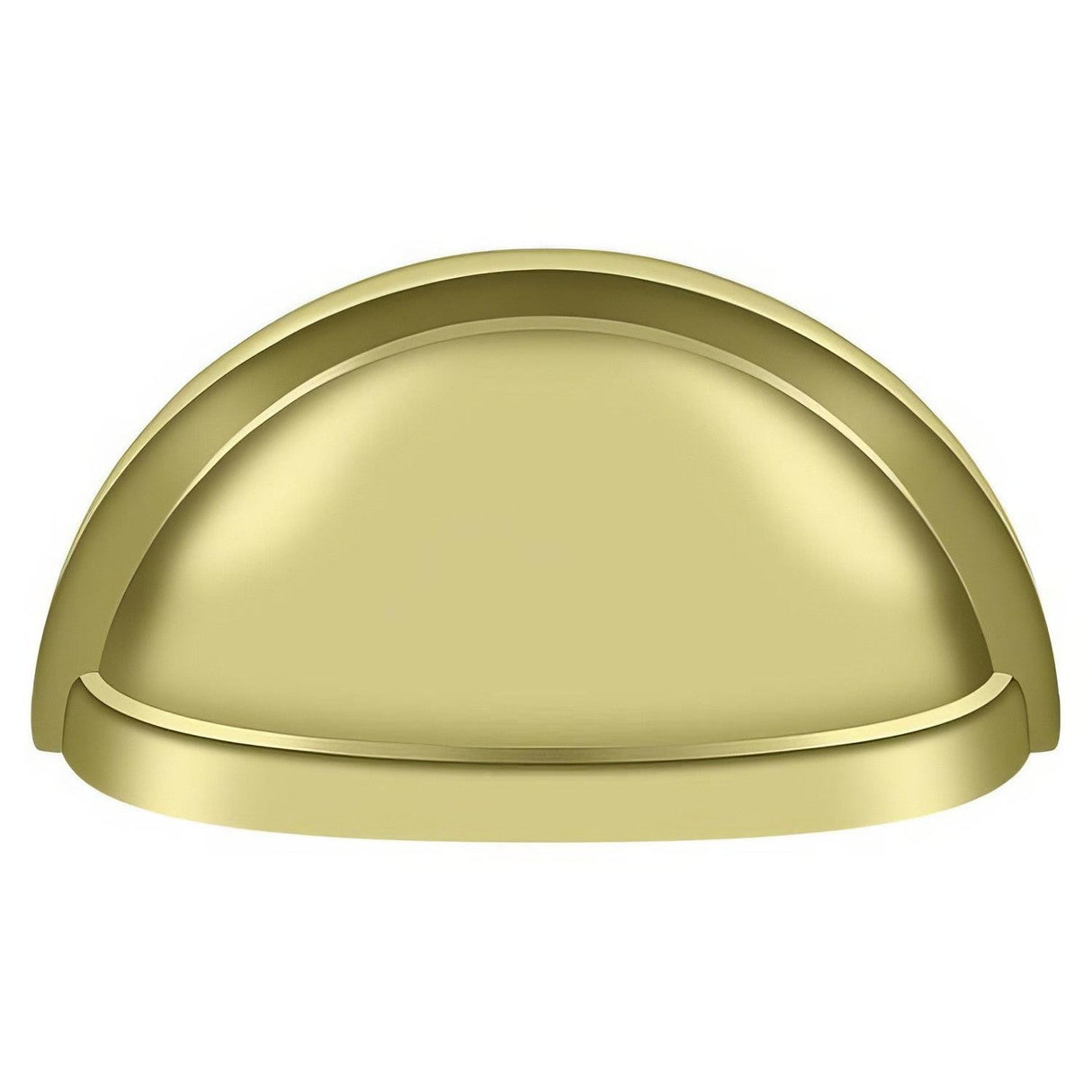 Deltana K43U3 K43U 3-1/2" Oval Shell Pull with 3" Centers Polished Brass
