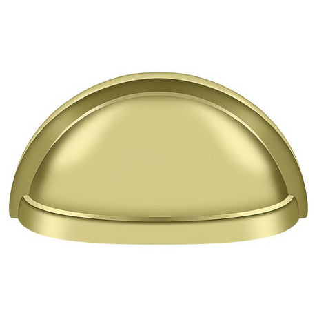 Deltana K43U3 K43U 3-1/2" Oval Shell Pull with 3" Centers Polished Brass
