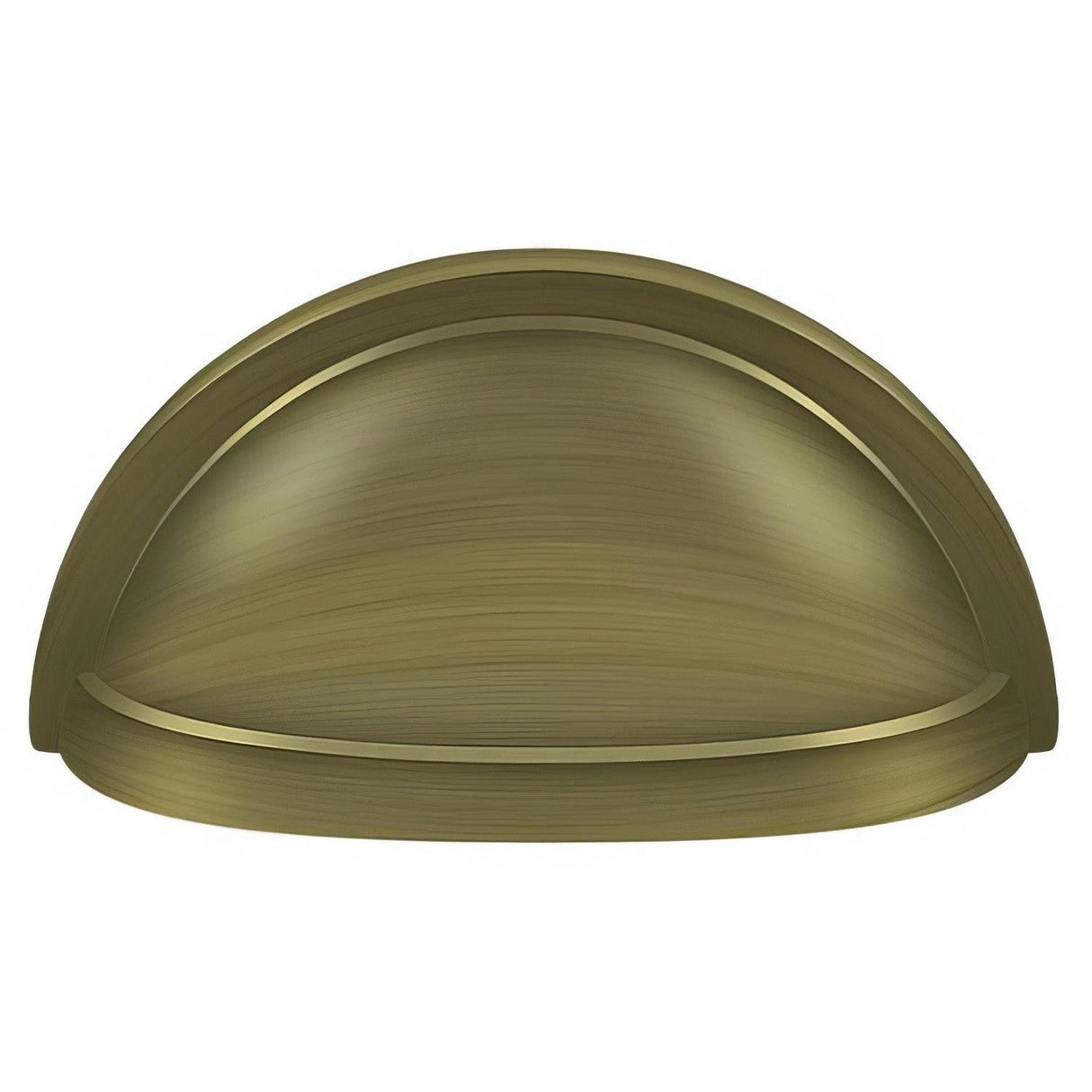 Deltana K43U5 K43U 3-1/2" Oval Shell Pull with 3" Centers Antique Brass