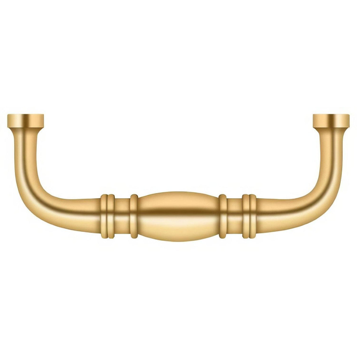 Deltana K4473CR003 K4473U5 3" Colonial Wire Pull with 3" Centers Lifetime Polished Brass