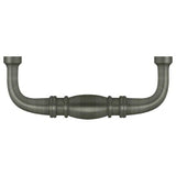 Deltana K4473U15A K4473U5 3" Colonial Wire Pull with 3" Centers Antique Nickel