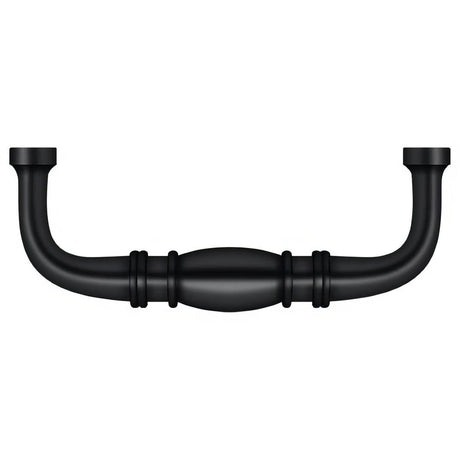 Deltana K4473U19 K4473U5 3" Colonial Wire Pull with 3" Centers Paint Black