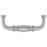 Deltana K4473U26D K4473U5 3" Colonial Wire Pull with 3" Centers Brushed Chrome