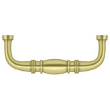 Deltana K4473U3 K4473U5 3" Colonial Wire Pull with 3" Centers Polished Brass