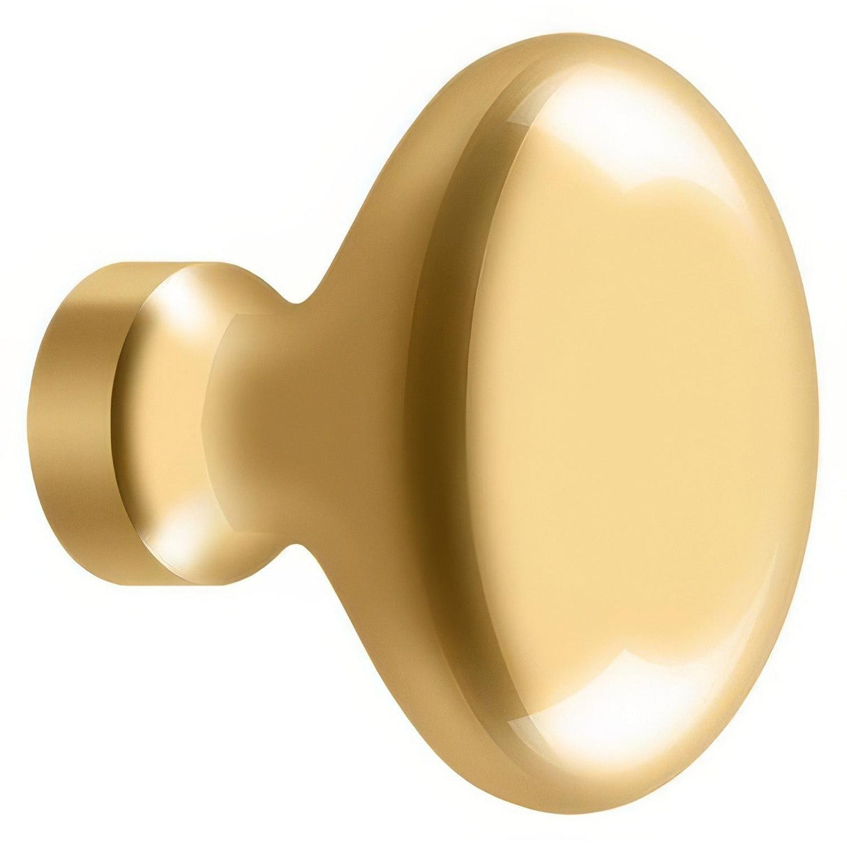 Deltana KE125CR003 KE125 Oval Egg Cabinet Knob Lifetime Polished Brass