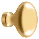 Deltana KE125CR003 KE125 Oval Egg Cabinet Knob Lifetime Polished Brass