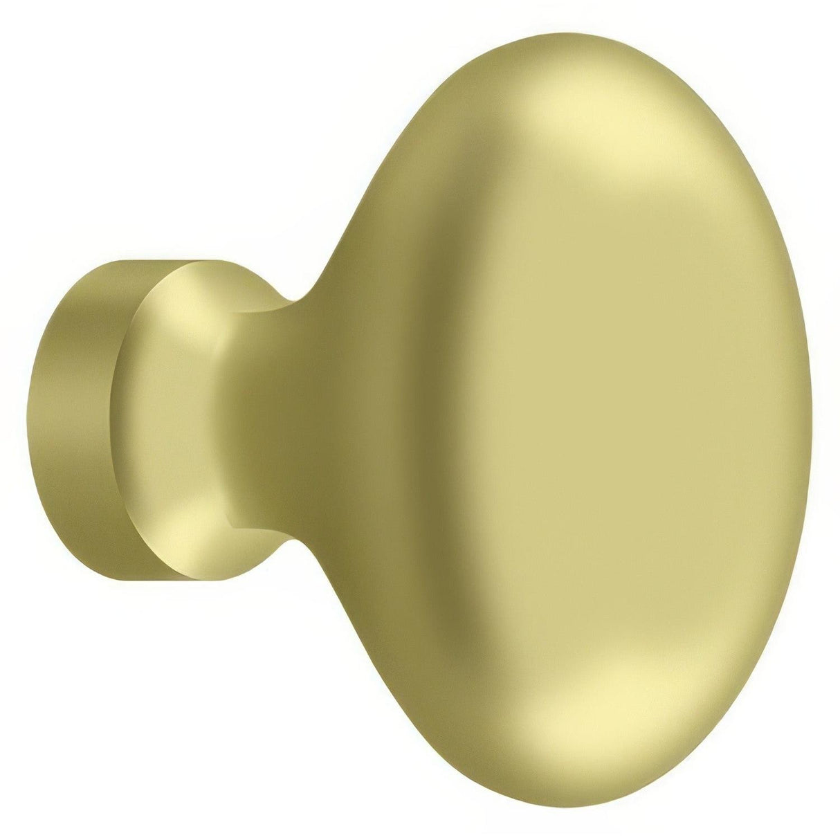 Deltana KE125U3 KE125 Oval Egg Cabinet Knob Polished Brass