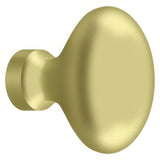 Deltana KE125U3 KE125 Oval Egg Cabinet Knob Polished Brass
