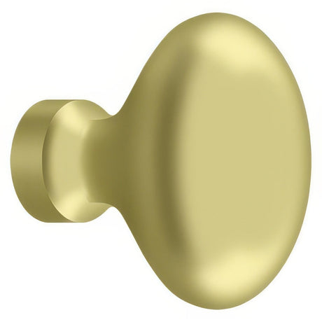 Deltana KE125U3 KE125 Oval Egg Cabinet Knob Polished Brass