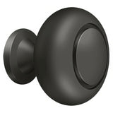 Deltana KR119U10B KR119 1-1/4" Round Groove Bi-Fold Knob Oil Rubbed Bronze