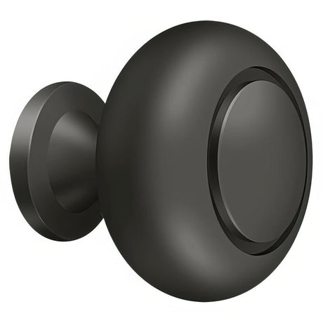 Deltana KR119U10B KR119 1-1/4" Round Groove Bi-Fold Knob Oil Rubbed Bronze