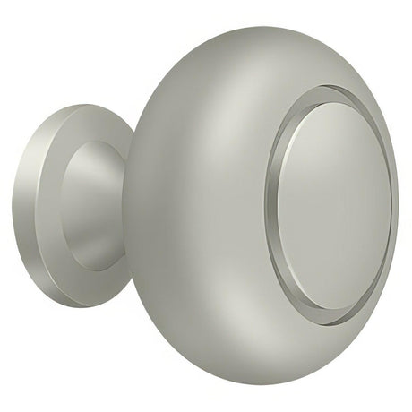 Deltana KR119U15 KR119 1-1/4" Round Groove Bi-Fold Knob Satin Nickel