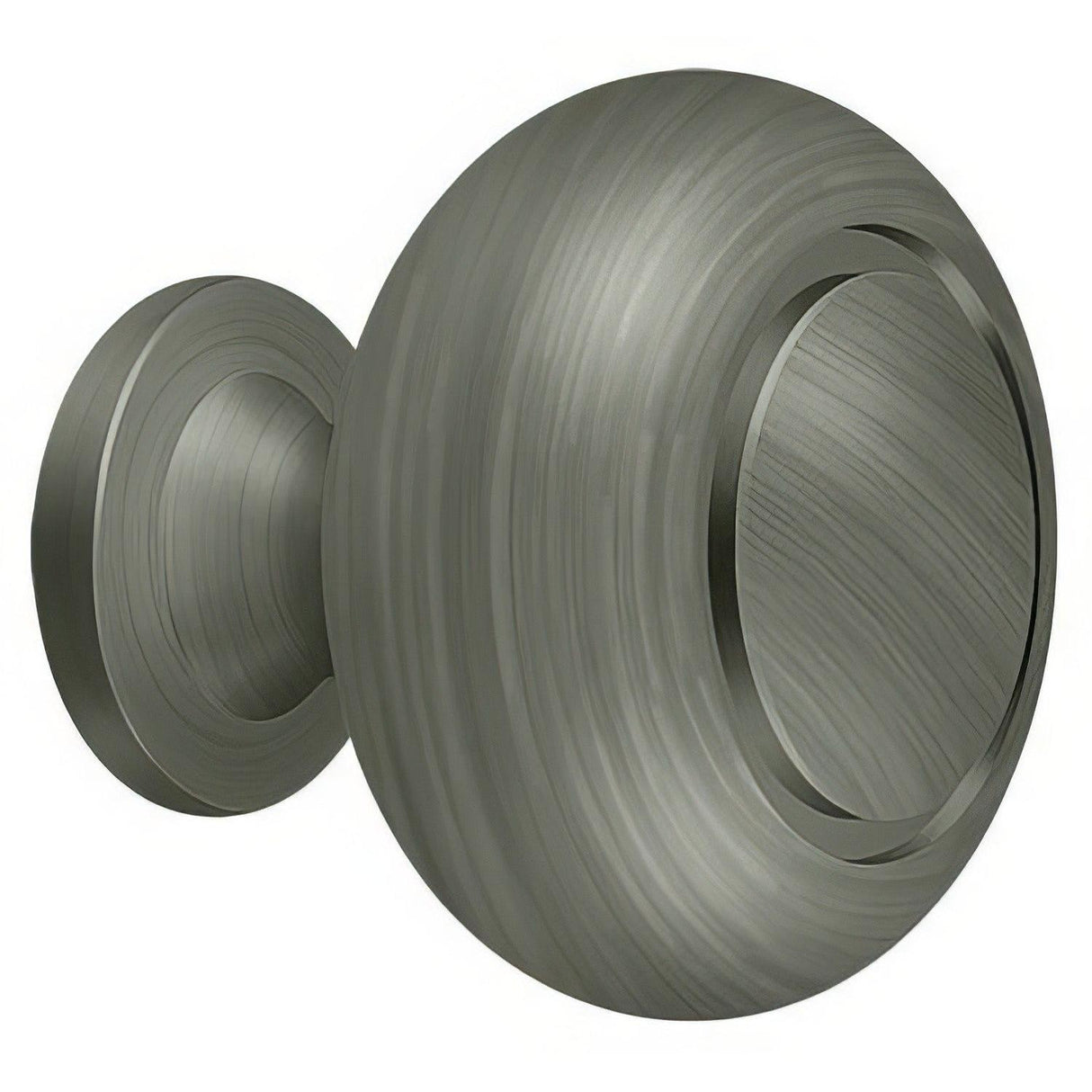 Deltana KR119U15A KR119 1-1/4" Round Groove Bi-Fold Knob Antique Nickel