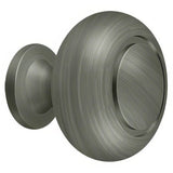 Deltana KR119U15A KR119 1-1/4" Round Groove Bi-Fold Knob Antique Nickel