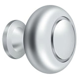 Deltana KR119U26 KR119 1-1/4" Round Groove Bi-Fold Knob Chrome