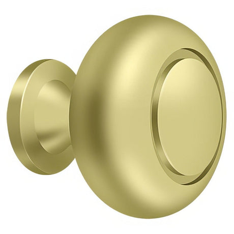 Deltana KR119U3 KR119 1-1/4" Round Groove Bi-Fold Knob Polished Brass