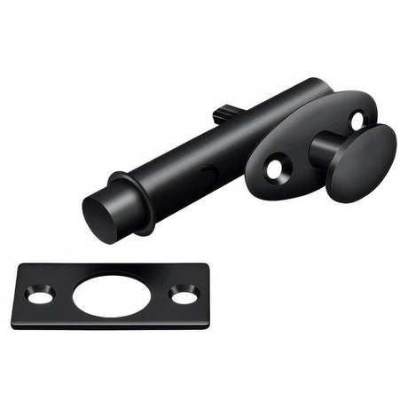 Deltana MB175U19 MB175 Mortise Security Bolt with 7/8" Projection Paint Black
