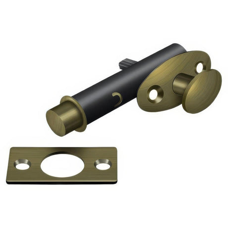 Deltana MB175U5 MB175 Mortise Security Bolt with 7/8" Projection Antique Brass