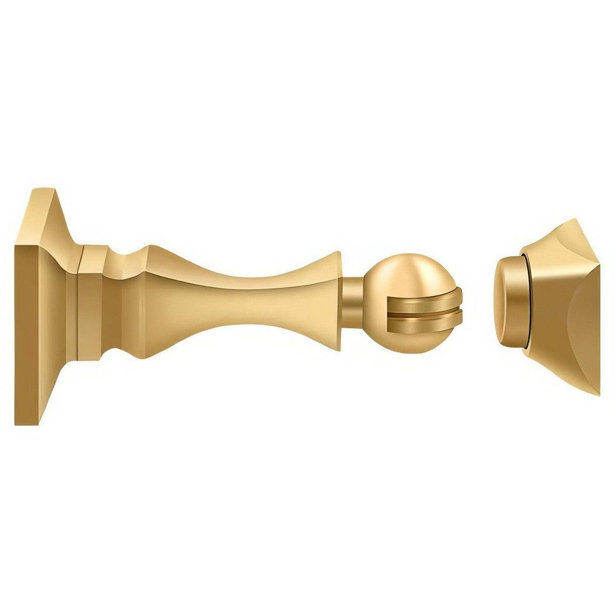 Deltana MDH35CR003 MDH35U 3-1/2" Magnetic Door Holder Lifetime Polished Brass