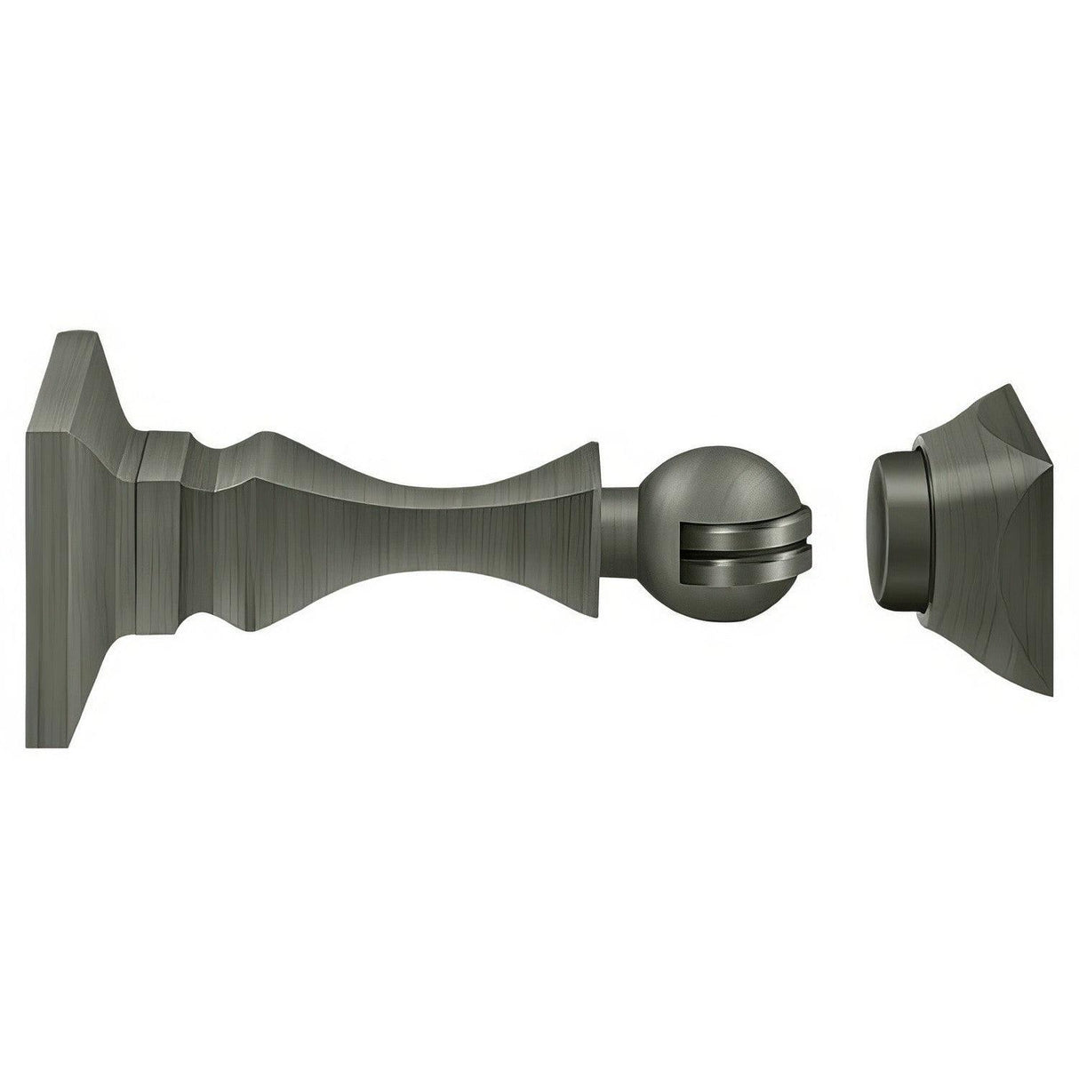 Deltana MDH35U15A MDH35U 3-1/2" Magnetic Door Holder Antique Nickel