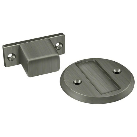 Deltana MDHF25U15A MDHF25 2-1/2" Flush Magnetic Door Holder Antique Nickel