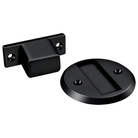 Deltana MDHF25U19 MDHF25 2-1/2" Flush Magnetic Door Holder Paint Black