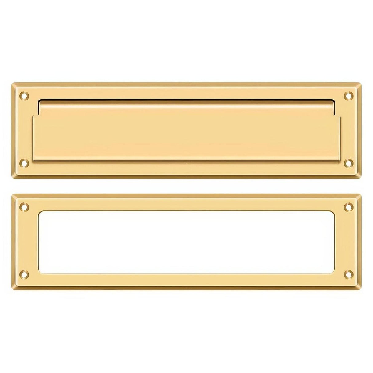 Deltana MS211CR003 MS211 13-1/8" x 3-5/8" Mail Slot Lifetime Polished Brass