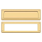Deltana MS211CR003 MS211 13-1/8" x 3-5/8" Mail Slot Lifetime Polished Brass