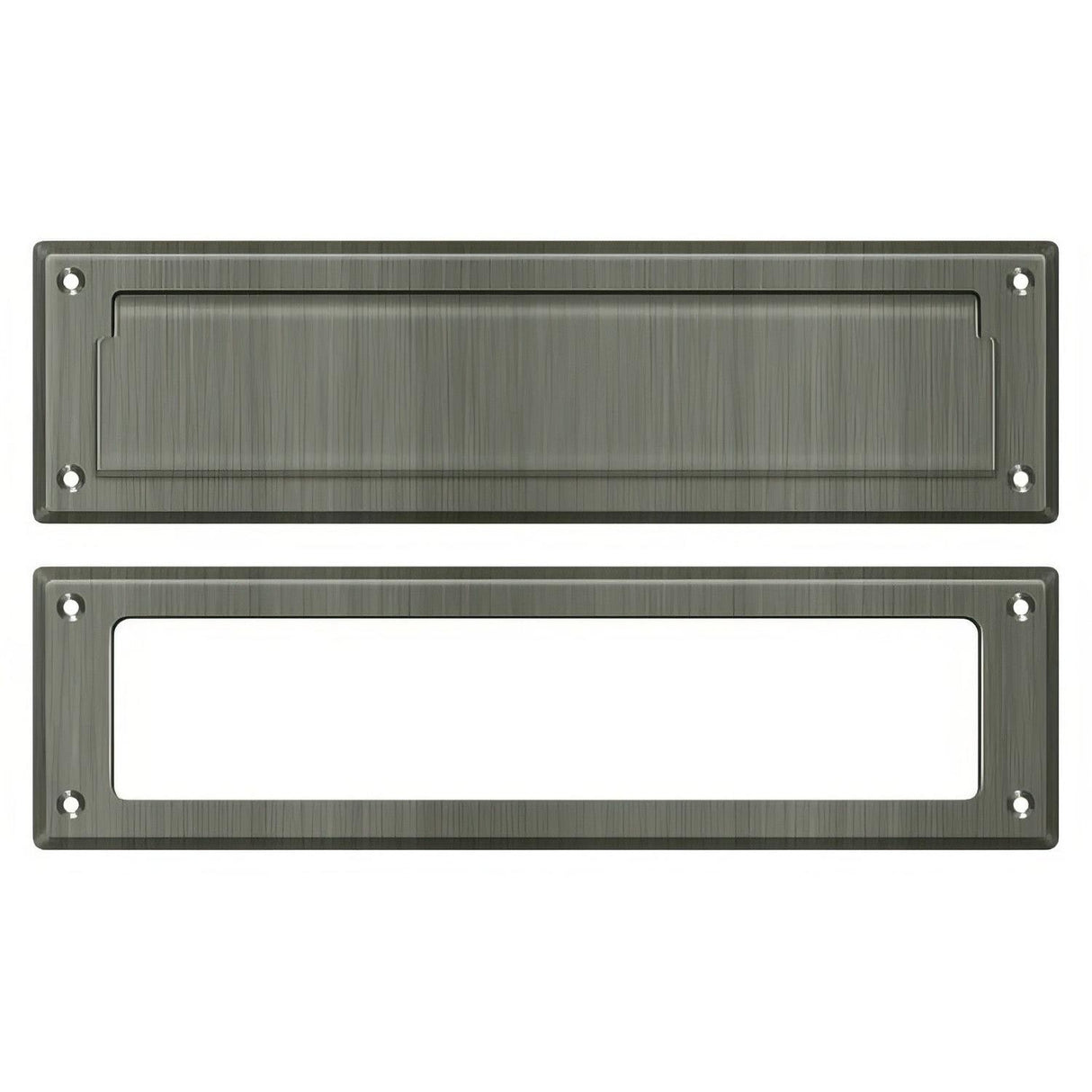 Deltana MS211U15A MS211 13-1/8" x 3-5/8" Mail Slot Antique Nickel