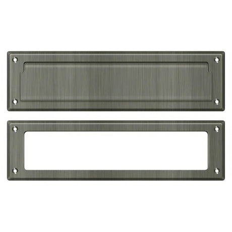 Deltana MS211U15A MS211 13-1/8" x 3-5/8" Mail Slot Antique Nickel