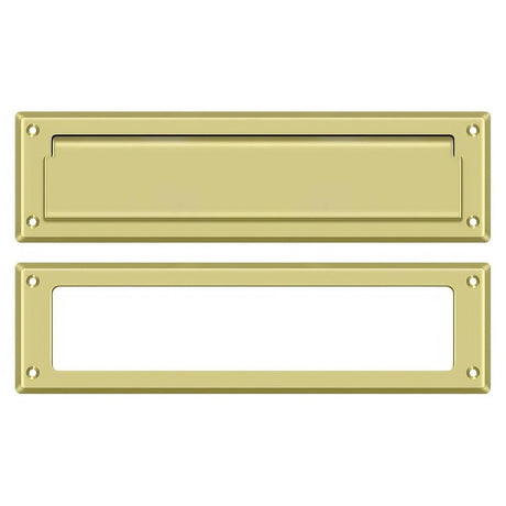 Deltana MS211U3 MS211 13-1/8" x 3-5/8" Mail Slot Polished Brass