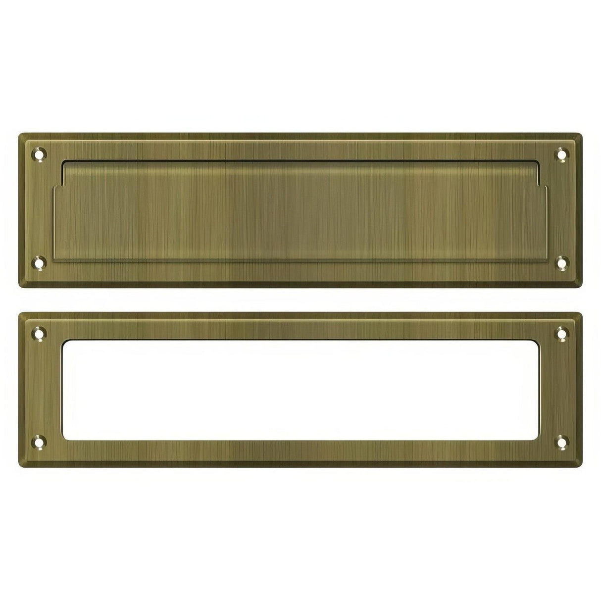 Deltana MS211U5 MS211 13-1/8" x 3-5/8" Mail Slot Antique Brass