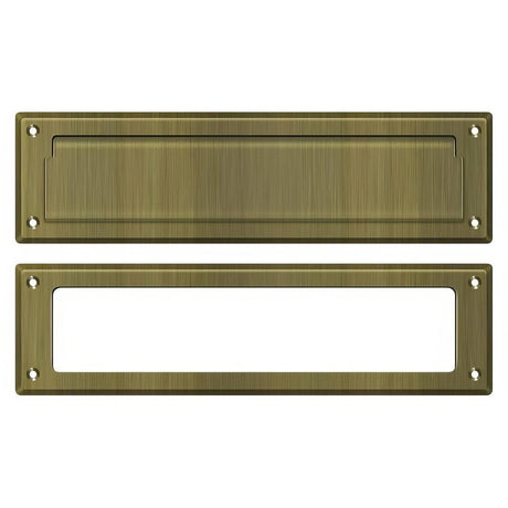 Deltana MS211U5 MS211 13-1/8" x 3-5/8" Mail Slot Antique Brass
