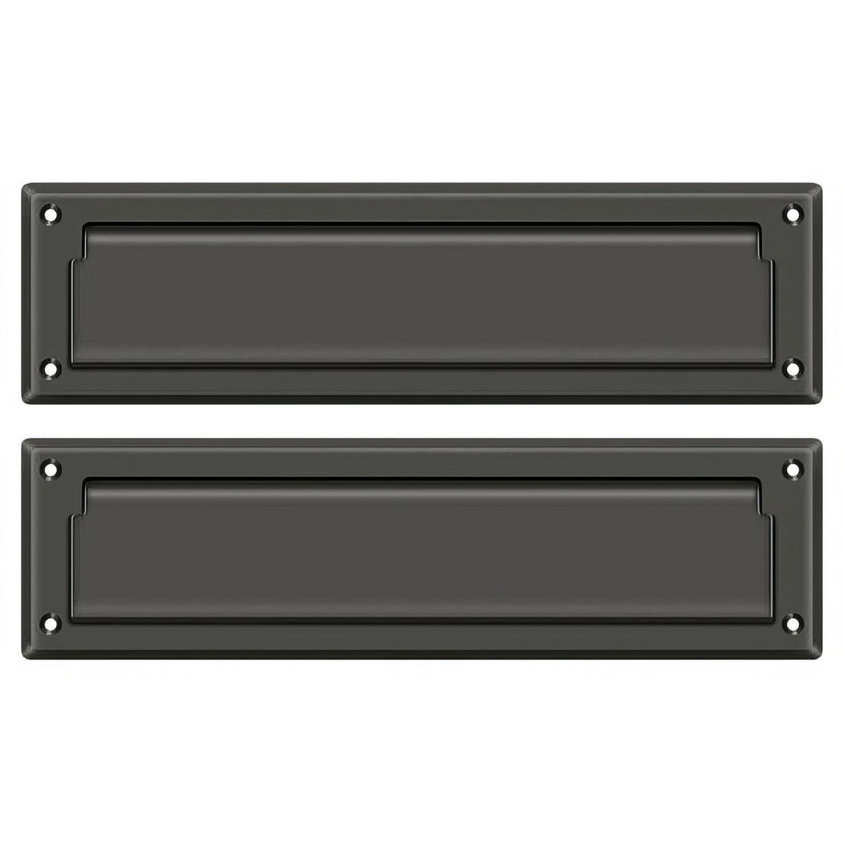 Deltana MS212U10B MS212 13-1/8" x 3-5/8" Mail Slot with Interior Flap Oil Rubbed Bronze