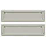 Deltana MS212U15 MS212 13-1/8" x 3-5/8" Mail Slot with Interior Flap Brushed Nickel