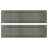 Deltana MS212U15A MS212 13-1/8" x 3-5/8" Mail Slot with Interior Flap Antique Nickel